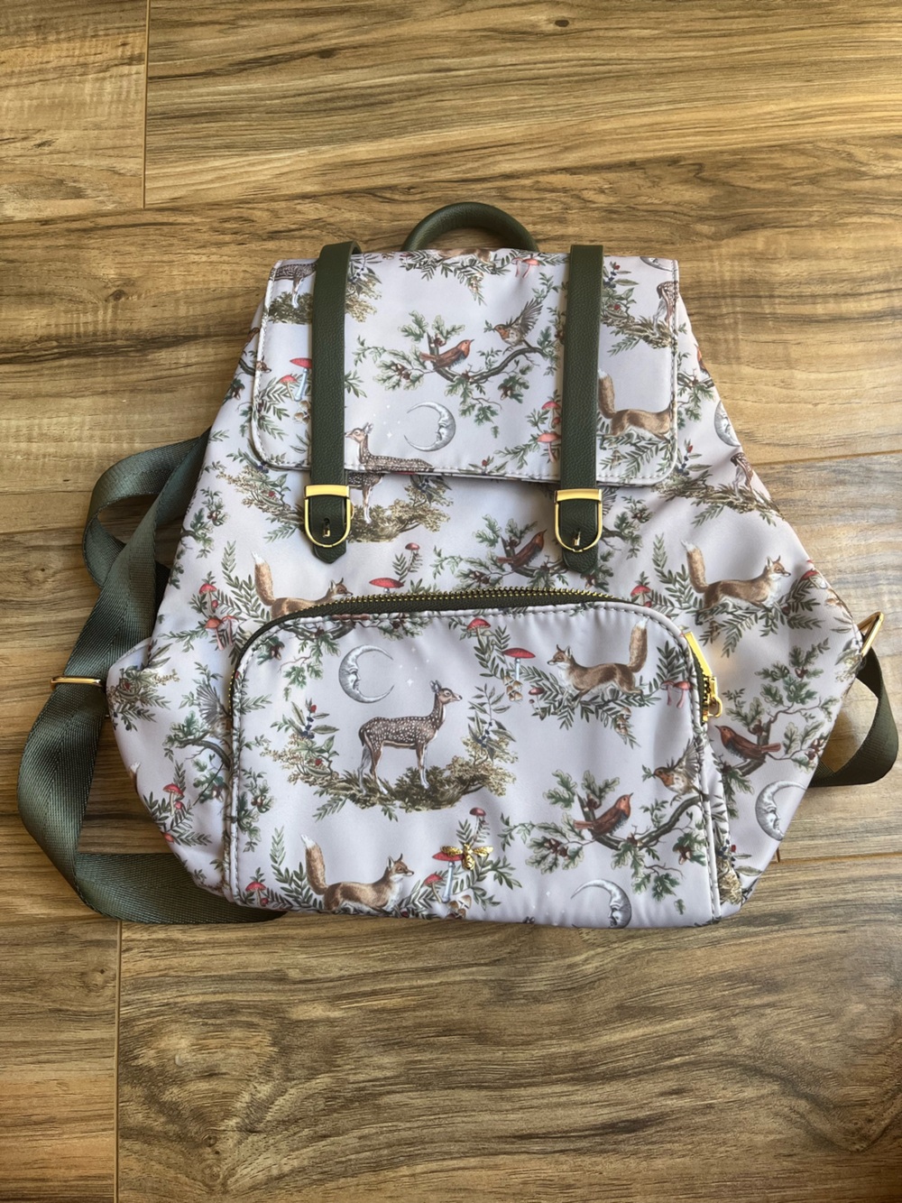 Fable England Night's Tale Woodland Backpack Midnight Grey Like New Cottagecore